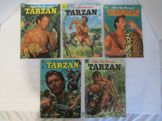 Dell Comics TARZAN- Lot of 5