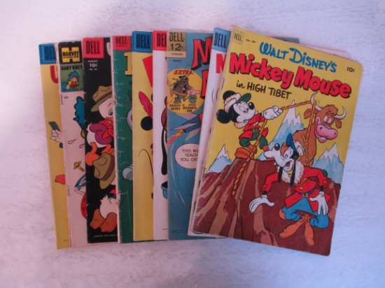 Walt Disney Dell Comics- Lot of  10