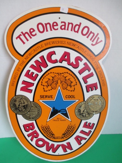 18" Newcastle Brown Ale Advertising sign