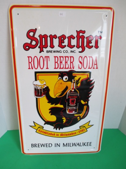 12"x20" Sprecher Root Beer Tin Tacker