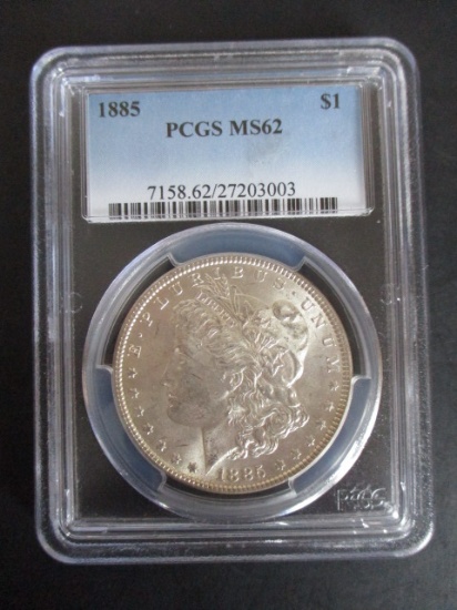1885 PCGS MS62 Morgan Silver Dollar