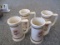 Lot of 4- Schlitz Mugs