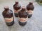 1960 Hamm's Amber Stubby Bottle- Lot of 4