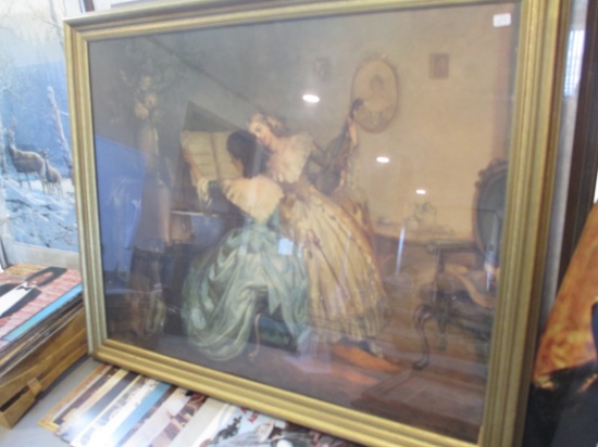 L. Jambor Victorian "The Rehearsal" Painting