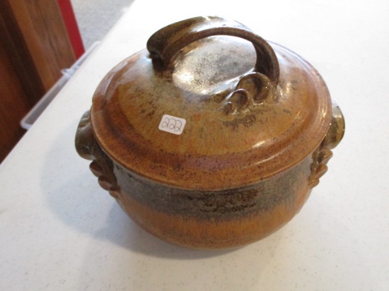 Schroeder Covered Stoneware Pot