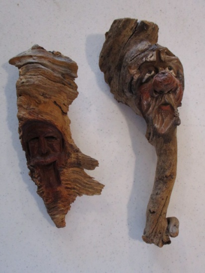 Pair of Carved Figures