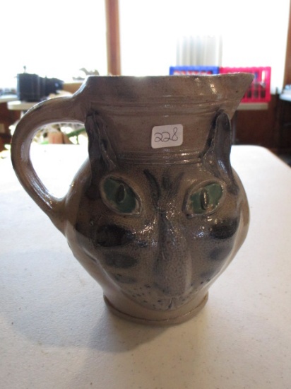 Wakefield Pottery Cat Relief Pitcher
