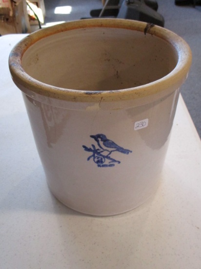 2 Gallon Bluebird Pottery Crock