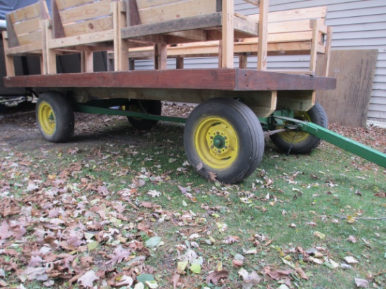 12' Flat Rack/Hay Wagon-John Deere Running Gear