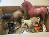Large Lot of Breyer and Other Plastic Horses