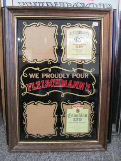 Fleishmann's Advertising Mirror