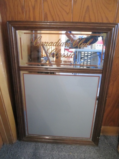 Canadian Club Dry Erase Glass Menu Board