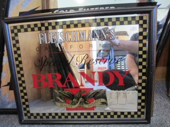 Fleischmann's Special Reserve Brandy Advertising Mirror