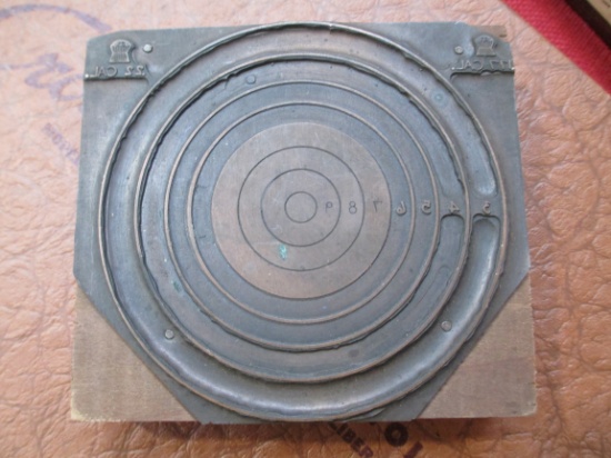 Original Sheridan Target Printing Block-A