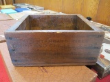 Western Air Rifle Shot Wood Crate Circa 1920's
