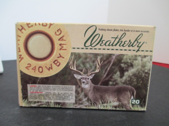 Weatherby .240 WBY Magnum Ultra High Velocity Ammunition 100 Grain