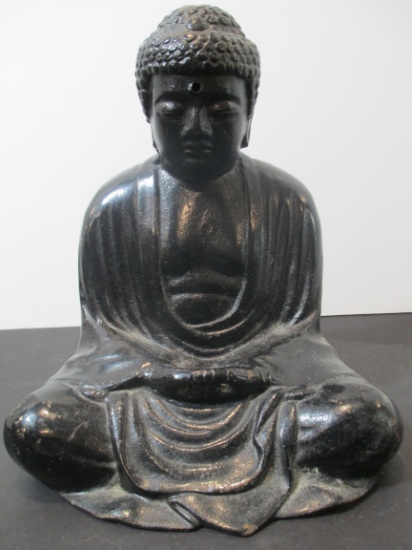 Japanese Made Seated Cast Iron Buddha