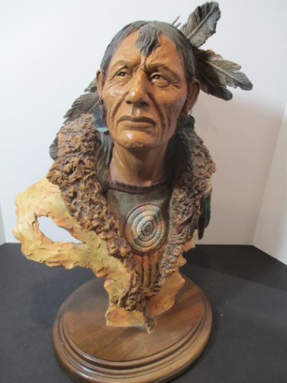 Signed Mandan Passage Native American Sculpture 445/2500