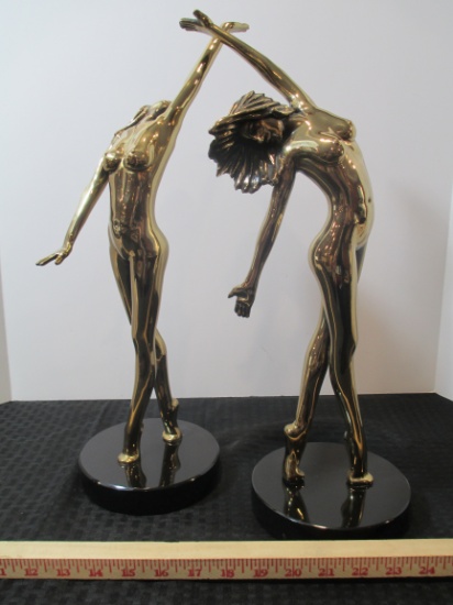 Special Item!!! Bennett Gallery Signed/Numbered Bronze "Sunrise and Sunset" Nude Pair 19/99