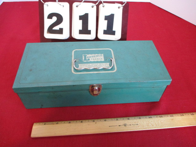 Vintage Lawrence Tackle Box and Bob-Bet Bait Box
