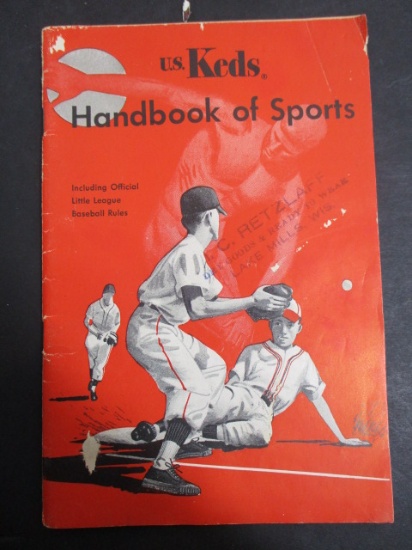 U.S. KEDS 1952 Shoes Handbook of Sports