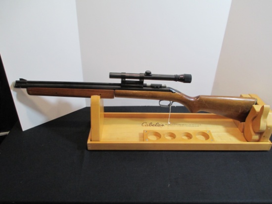 Sheridan "Blue Streak" Muti-Pump Air Rifle 5mm Cal. with Weaver D4 Scope
