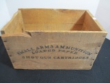 Small Arms Ammunition Loaded Paper Shotgun Cartridges Advertising Crate