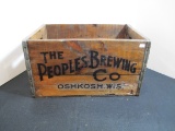 Peoples Brewing Co. Advertising Crate
