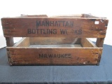 Manhattan Bottling Works Advertising Crate