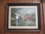 Naval Battle Scene Artwork