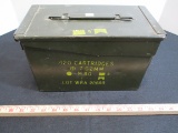 Metal Ammo Box with Contents