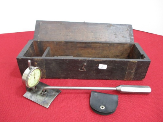 B.C. Ames Co. Cylinder Gauge with Original Box