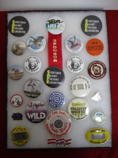 Hunting Related Mixed Button Lot-C