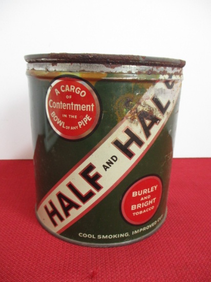 Half and Half Pipe Tobacco Tin