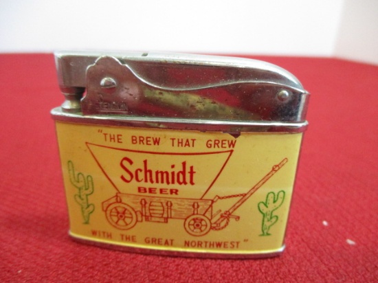 Vintage "Penguin" Automatic High Quality Pocket Lighter with Schmidt Beer Design