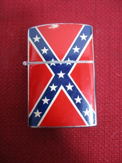 Vintage "Penguin" High Quality Flip-Top Pocket Lighter with Confederate Design