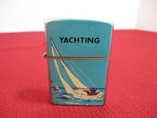 Vintage "Penguin" High Quality Flip-Top Pocket Lighter with Yachting Design