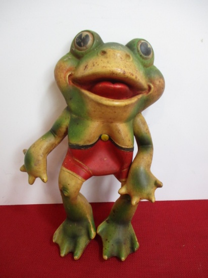 1950's Rempel Mfg. Inc. Rubber Frog Squeeze Toy