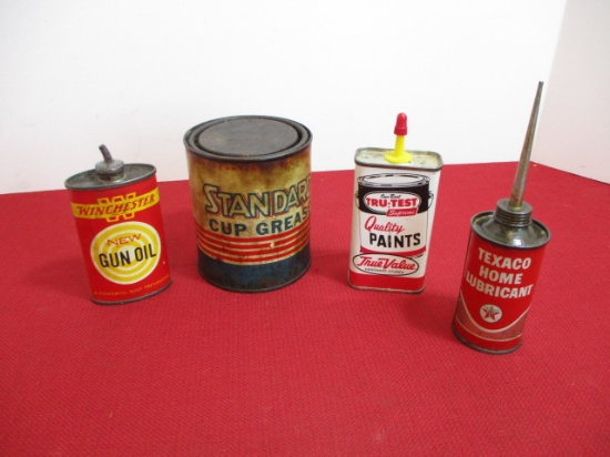 Oil/Grease Cans-Lot of 4