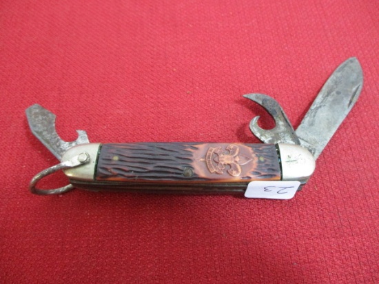 Vintage Imperial Folding Pocket Knife for Boy Scouts of America