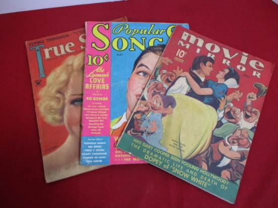 Vintage 10/15 cent Magazines-Lot of 3