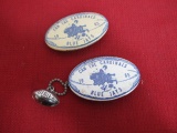 1965 Cambridge Blue Jays Football Support Buttons-Lot of 2