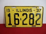Vintage 1919 Illinois License Plate