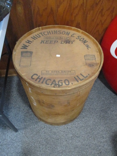 W.H. Hutchinson & Son Bulk Bottle Cap Barrel