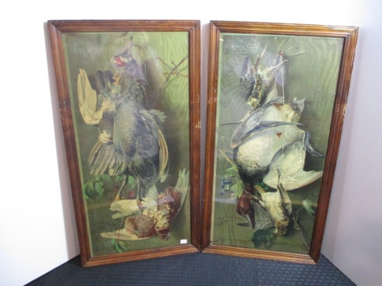 Pair of Early Gandt Bluemel Art Museum 3D Hunting/Wildlife Prints