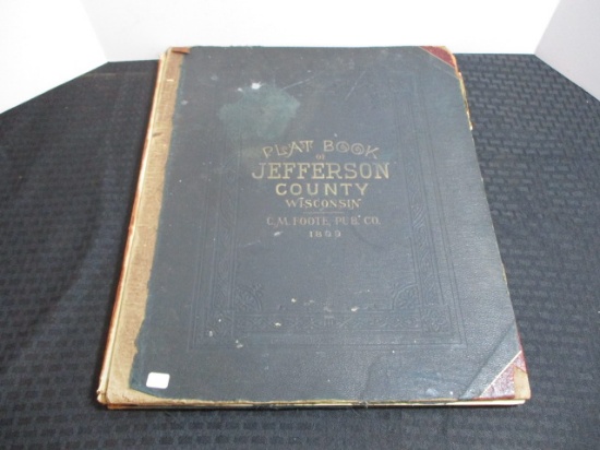 1899 Jefferson County Wisconsin Platt Book