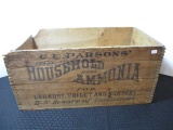 C.C. Parsons Household Ammonia Advertising Crate