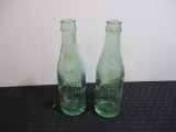 Pair of Fort Beverage Co. Embossed Bottles
