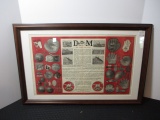 D & M Sporting Goods 1923 Framed Advertising