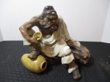 Japanese Figural Clay Statue